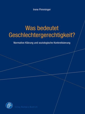 cover image of Was bedeutet Geschlechtergerechtigkeit?